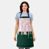 フラットアールデコ エプロン (着用した状態)