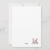 フラットイースターカード卵バンニ シーズンカード (裏面)