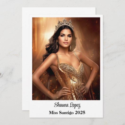 フラットオートグラフカード 案内状 (正面/裏面)