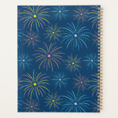 フラットカラフルハッピーニューイヤーパーティー プランナー手帳 (裏面)