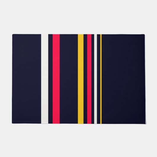 フラットカラーストライプ ドアマット (正面)