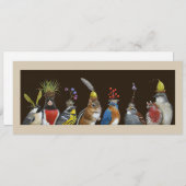 フラットカーおもしろいド「チップがパーティーをクラッシュした」 招待状 (正面/裏面)