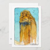 フラットカードの後見人 招待状 (正面/裏面)