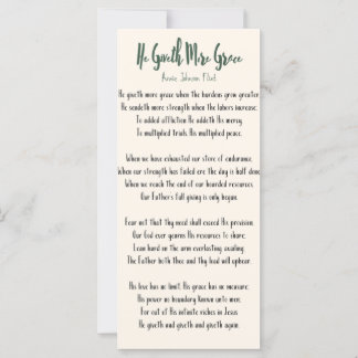 フラットカードアニー・ジョンソン・フリント彼がより恵みを与える