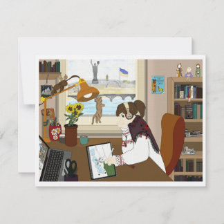 フラットカードウクライナガール