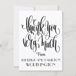 フラットカードサンキュー 招待状