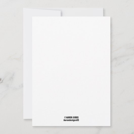 フラットカードチェックMeowt黒猫とソックモンキーハット (裏面)