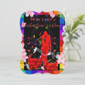 フラットカードバレンタイン、デイ、Tシャツ、愛、幸せ、 (スタンド正面)