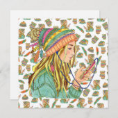 フラットカードボーハットガール シーズンカード (正面/裏面)