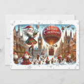 フラットカードメリークリスマス020（エルフサンタ） シーズンカード (正面)