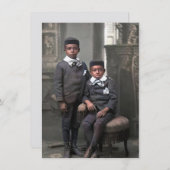 フラットカードヤングブラックボーイズ (正面/裏面)