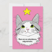 フラットカード偶然なし、唯一の奇跡の猫のギズモ (正面)