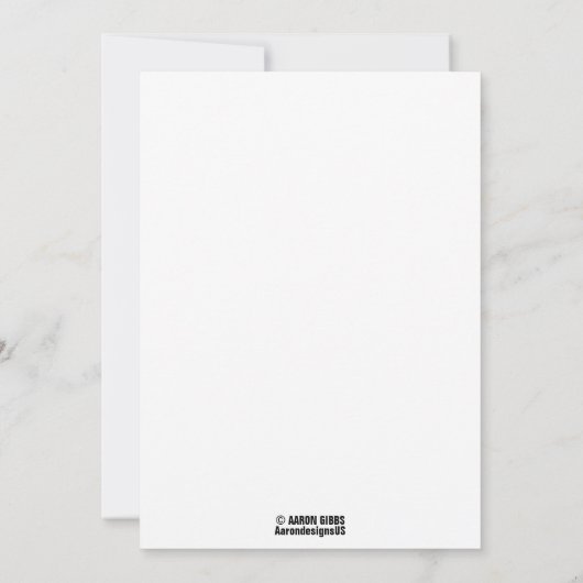 フラットカード偶然なし、唯一の奇跡の猫のギズモ (裏面)