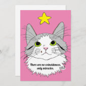 フラットカード偶然なし、唯一の奇跡の猫のギズモ (正面/裏面)