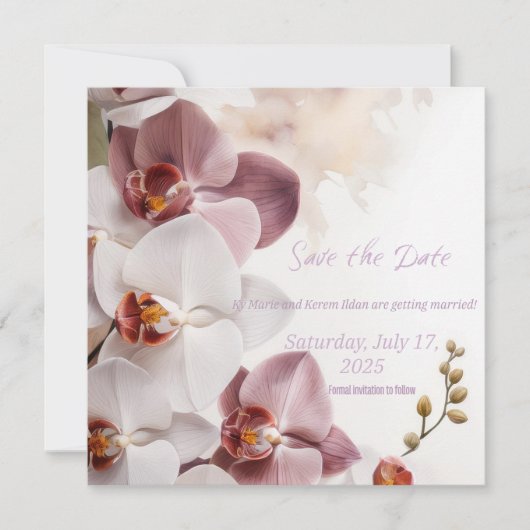 フラットカード日付の保存 (正面)