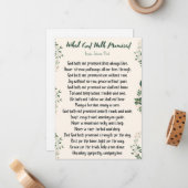 フラットカード神が約束したもの ノートカード (正面/裏面インサイチュ)