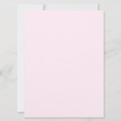 フラットカード結婚式の日付の招待を保存 (裏面)