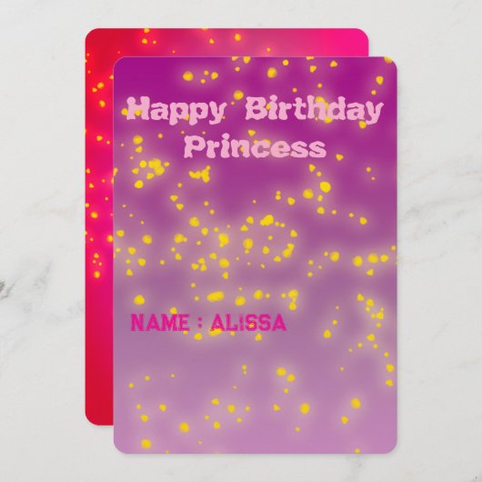 フラットカード (正面/裏面)