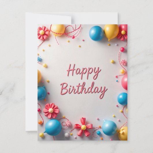 フラットカード (正面)