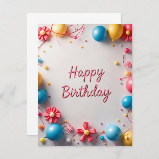 フラットカード (正面/裏面)