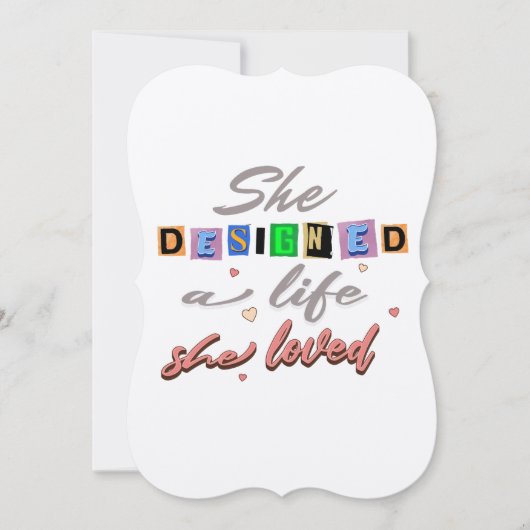 フラットカード (正面)