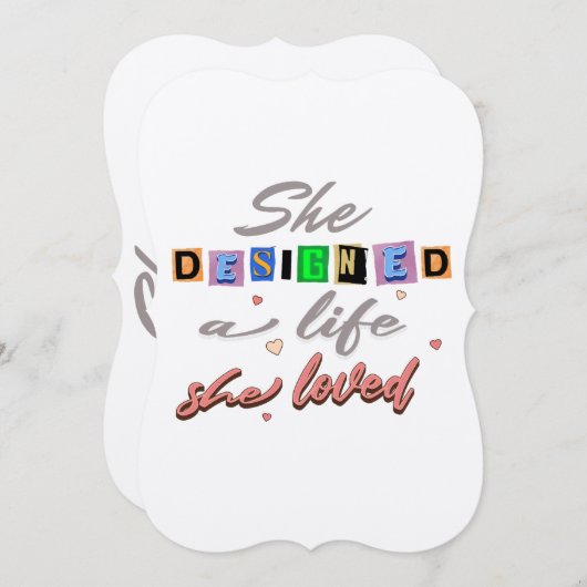 フラットカード (正面/裏面)