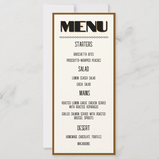 フラットカード (正面)