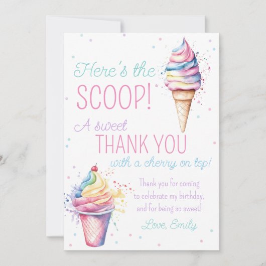 フラットカード (正面)