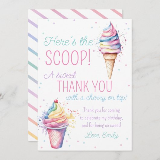 フラットカード (正面/裏面)