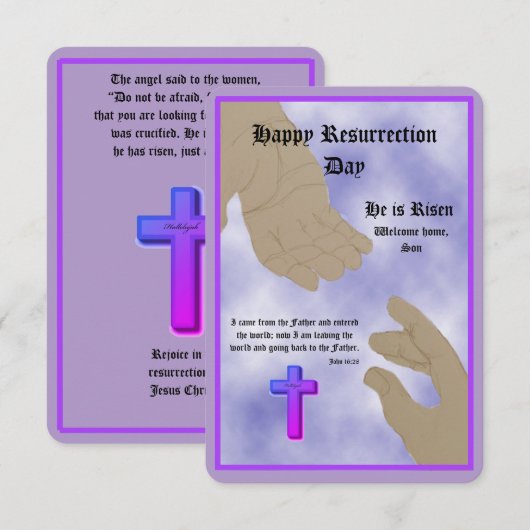 フラットカード (正面/裏面)