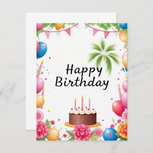 フラットカード (正面/裏面)