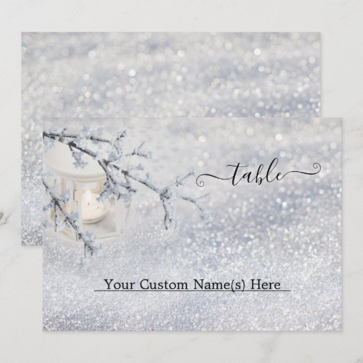 フラットカード (正面/裏面)