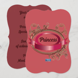 フラットカード1ピンク(ピンクプリンセス)RFPMDesigns ©️ 2024