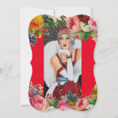 フラットカード1赤（雪の鳥） RFPMDesigns ©️ 2024 (正面)