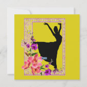 フラットカード1黄色(春ダンス)RFPMDesigns ©️ 2024 (正面)