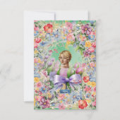 フラットカード1 L-Green(CameoGarden)RFPMDesigns ©️ 2024 招待状 (正面)