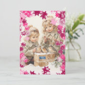 フラットカード2 (PinkSnowFlakes) RFPMDesigns ©️ 2024 (スタンド正面)