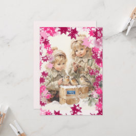 フラットカード2 (PinkSnowFlakes) RFPMDesigns ©️ 2024