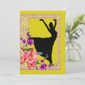 フラットカード4黄色(春ダンス)RFPMDesigns ©️ 2024 (スタンド正面)