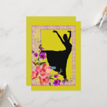 フラットカード4黄色(春ダンス)RFPMDesigns ©️ 2024