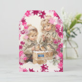 フラットカード6 (PinkSnowFlakes) RFPMDesigns ©️ 2024 (スタンド正面)