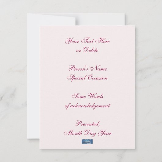 フラットカード7 (PinkSnowFlakes) RFPMDesigns ©️ 2024 (裏面)