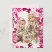 フラットカード7 (PinkSnowFlakes) RFPMDesigns ©️ 2024 (正面/裏面)