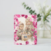 フラットカード8 (PinkSnowFlakes) RFPMDesigns ©️ 2024 (スタンド正面)