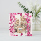 フラットカード9 (PinkSnowFlakes) RFPMDesigns ©️ 2024 (スタンド正面)