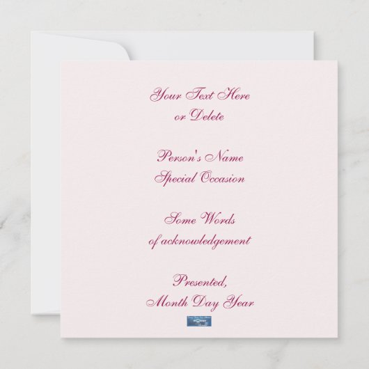 フラットカード9 (PinkSnowFlakes) RFPMDesigns ©️ 2024 (裏面)