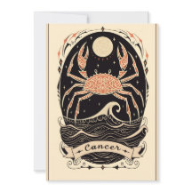 フラットカード – がん天空〔占星術の〕十二宮図アート