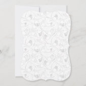 フラットカード & プレースセッティング | 卒業式 & ディナー (裏面)