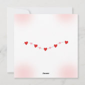 フラットカード - ベビーシャワーの招待状 シーズンカード (裏面)