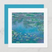 フラットカード : モネの「睡蓮」 (正面/裏面)